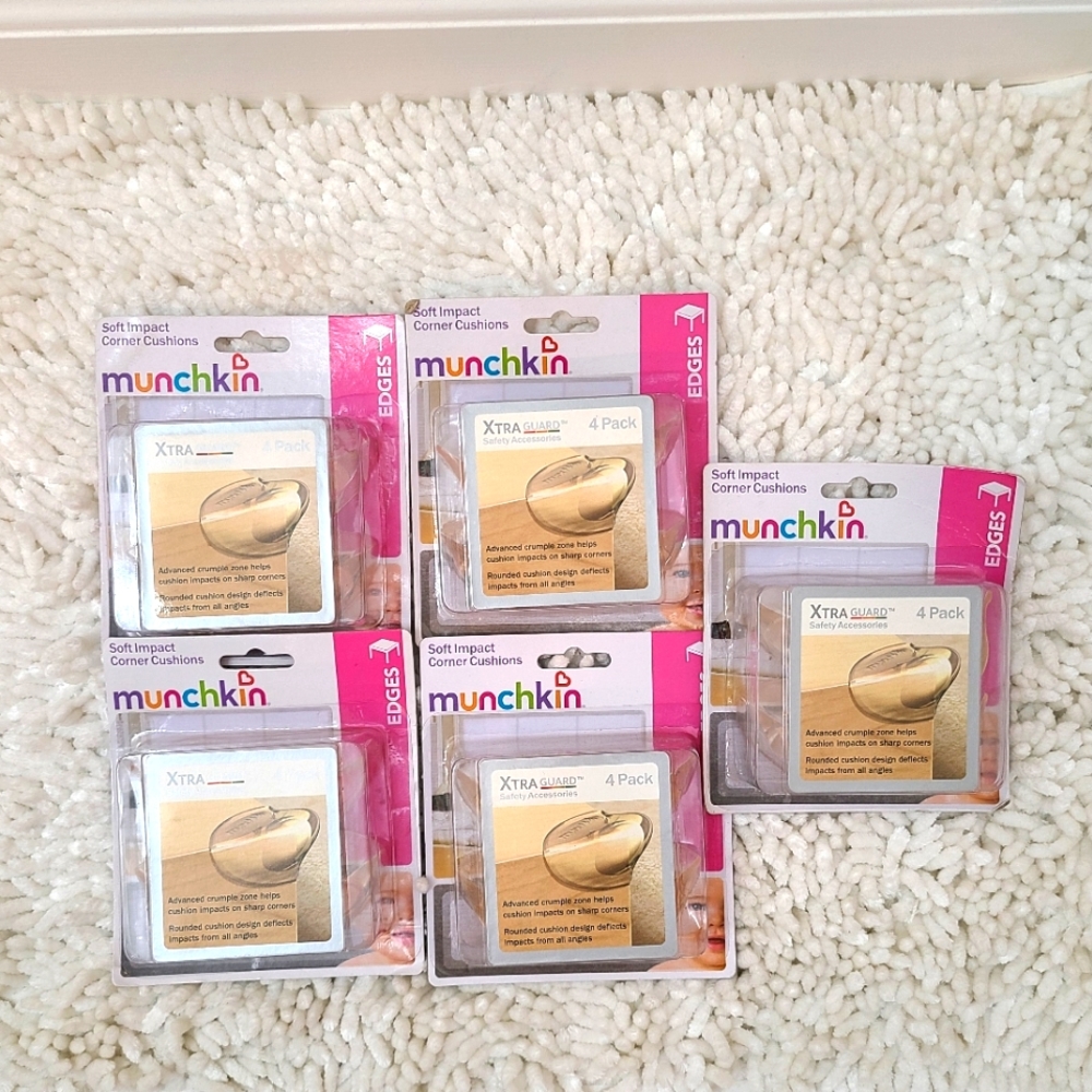 NWT Munchkin XtraGuard Soft Impact Corner Cushions 5 pack
